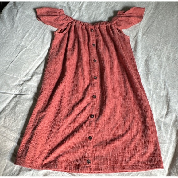 Madewell Dresses & Skirts - Madewell Texture & Thread Off Shoulder Mini Dress XXS Spiced Rose